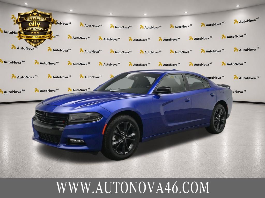 Indigo Blue 2022 Dodge Charger Sedan All-Wheel Drive 8-Speed Automatic