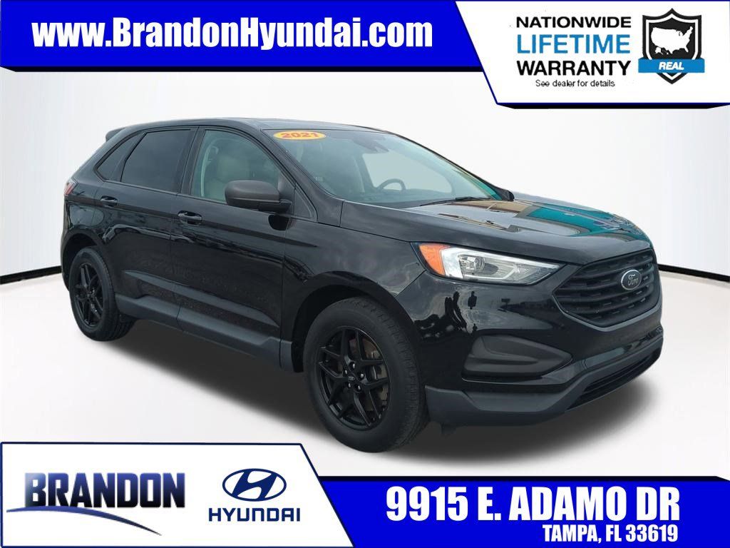 Black Metallic 2021 Ford Edge SE FWD SUV / Crossover Front-Wheel Drive 8-Speed Automatic