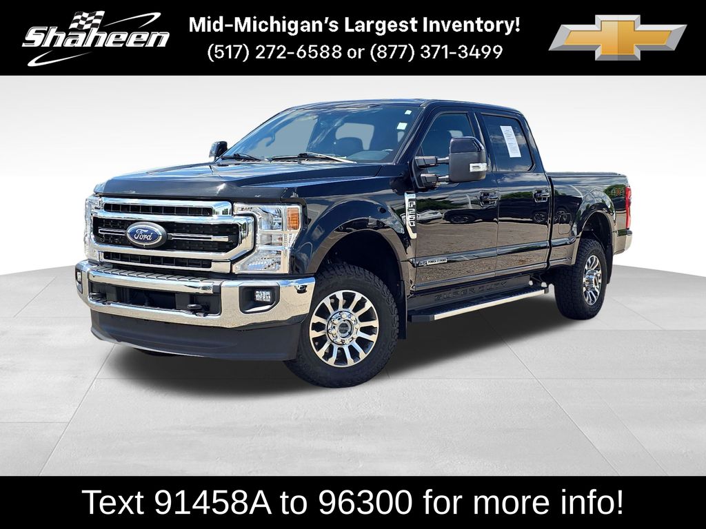 Agate Black Metallic 2022 Ford F-250 Super Duty Pickup Truck Four-Wheel Drive Automatic