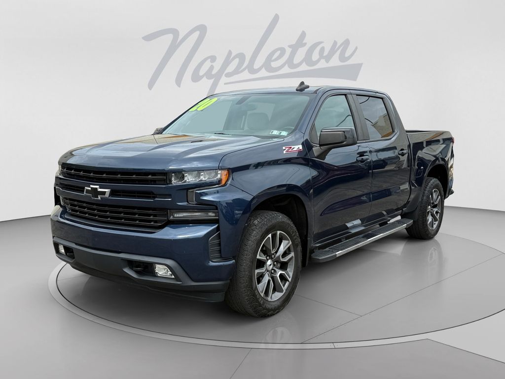 Northsky Blue Metallic 2020 Chevrolet Silverado 1500 Pickup Truck Four-Wheel Drive 8-Speed Automatic