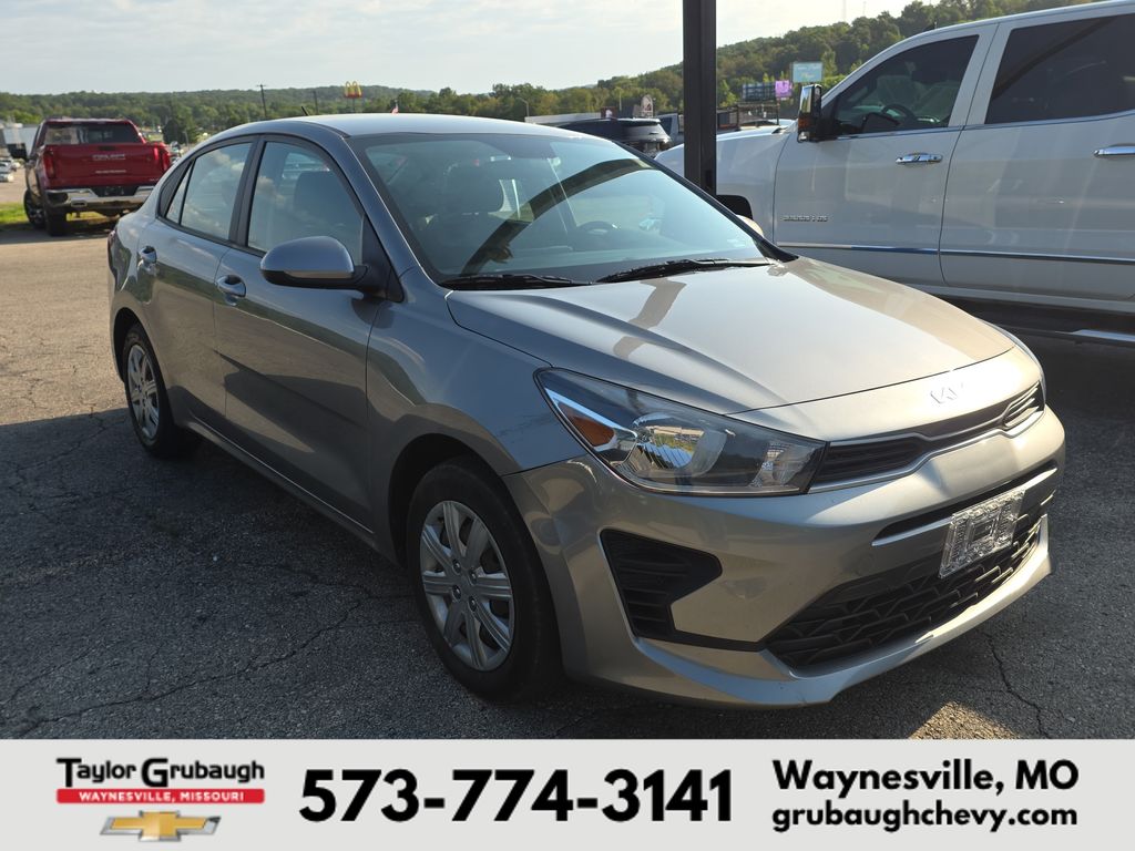 Steel Gray 2022 Kia Rio Sedan Front-Wheel Drive Continuously Variable Transmission