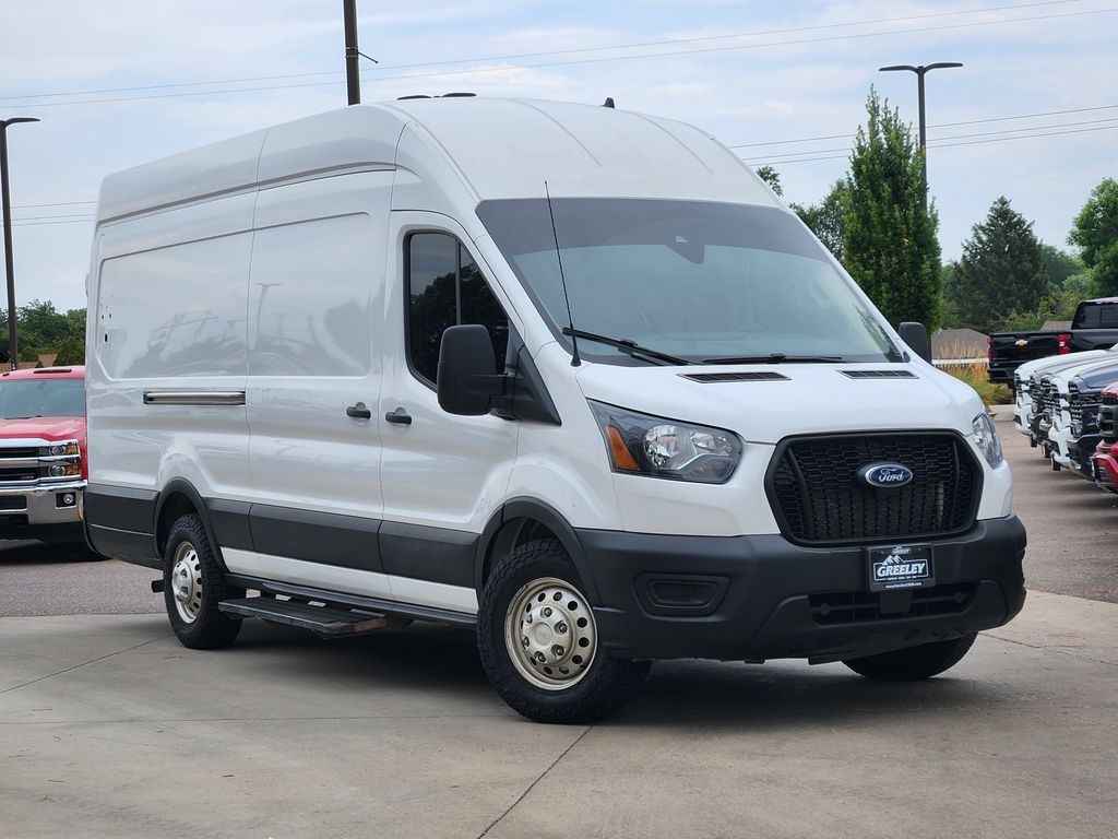 Oxford White 2023 Ford Transit Cargo Van All-Wheel Drive