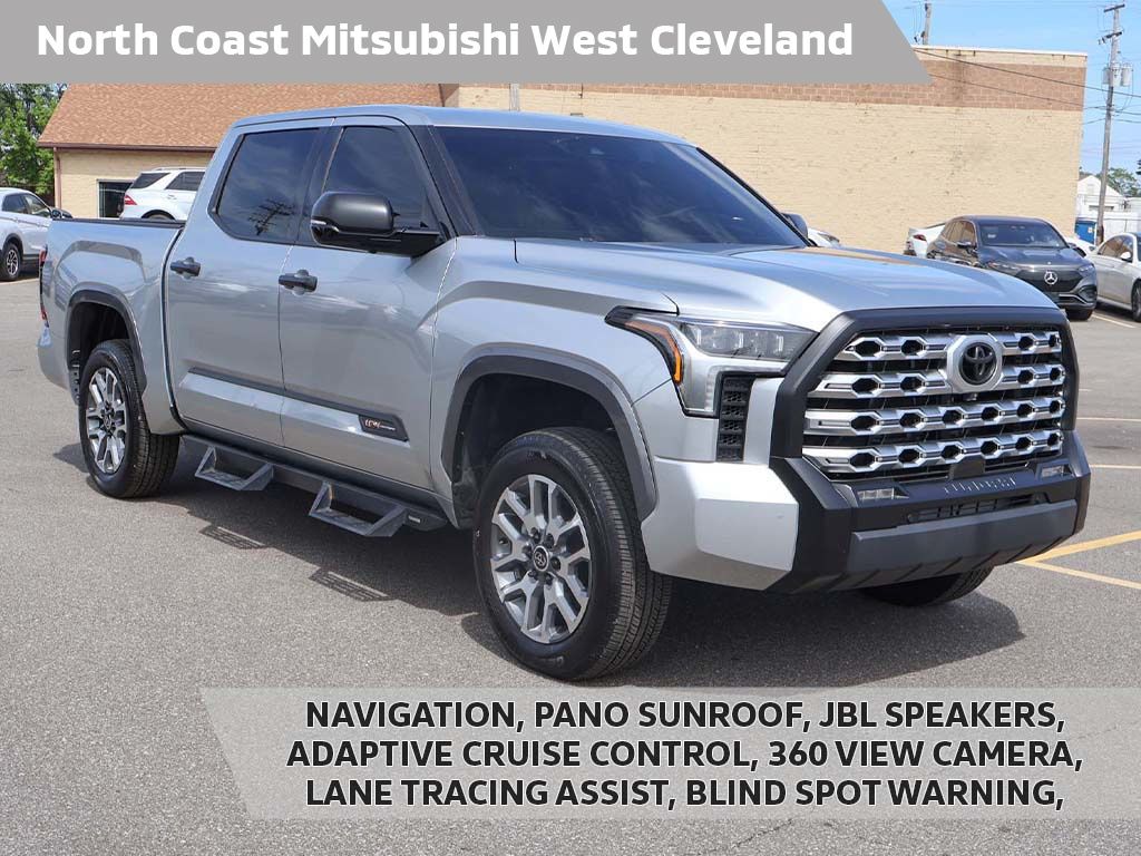 Celestial Silver Metallic 2023 Toyota Tundra 1794 Edition CrewMax Cab 4WD Pickup Truck Four-Wheel Drive Automatic