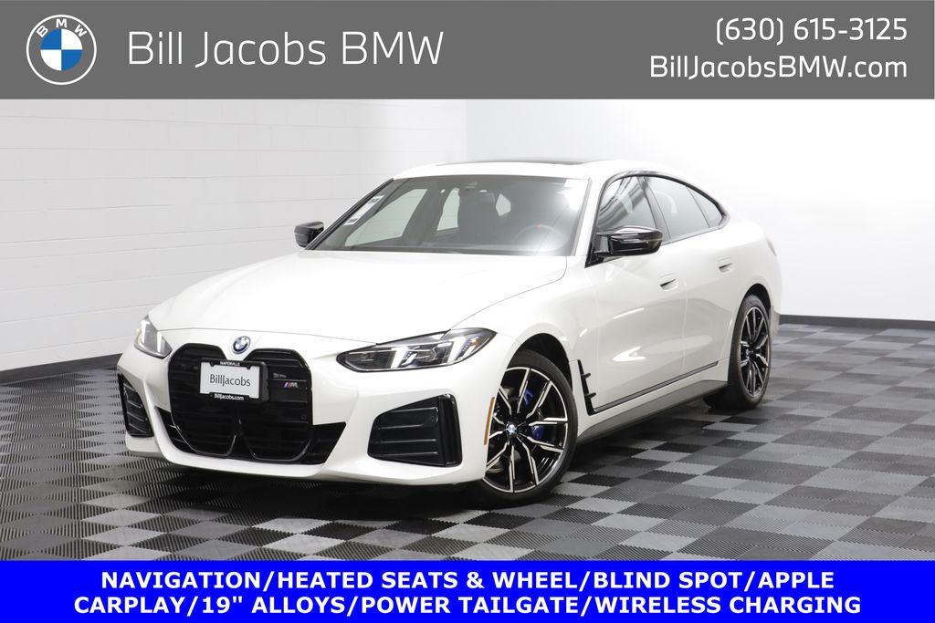 Alpine White 2025 BMW i4 M50 Gran Coupe AWD Sedan All-Wheel Drive Automatic