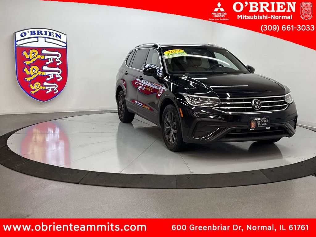 Deep Black 2022 Volkswagen Tiguan SE 4Motion SUV / Crossover All-Wheel Drive 8-Speed Automatic