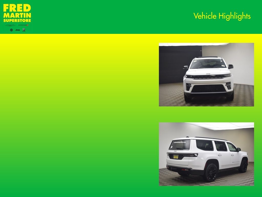 new 2026 Jeep Grand Wagoneer car, priced at $79,445