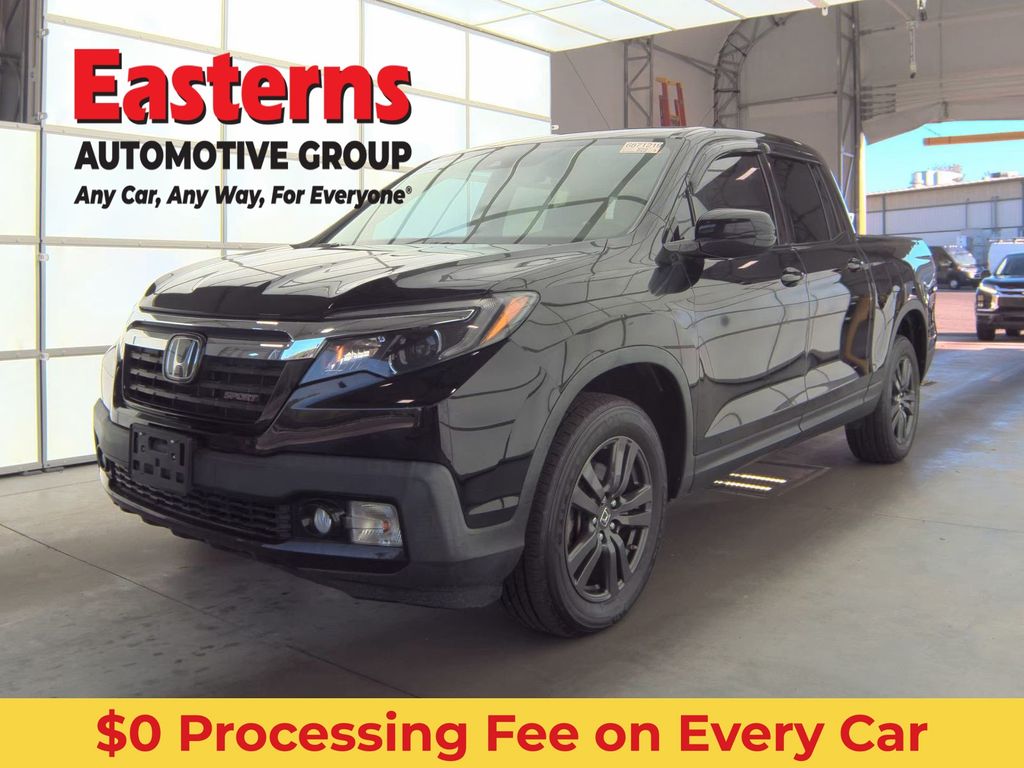 Black 2020 Honda Ridgeline Sport AWD Pickup Truck All-Wheel Drive 9-Speed Automatic