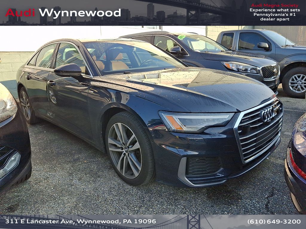Blue Metallic 2021 Audi A6 Sedan All-Wheel Drive 7-Speed Automatic