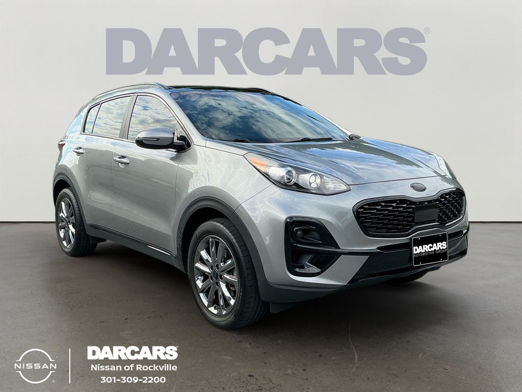 Steel Gray 2021 Kia Sportage SUV / Crossover All-Wheel Drive 6-Speed Automatic Overdrive