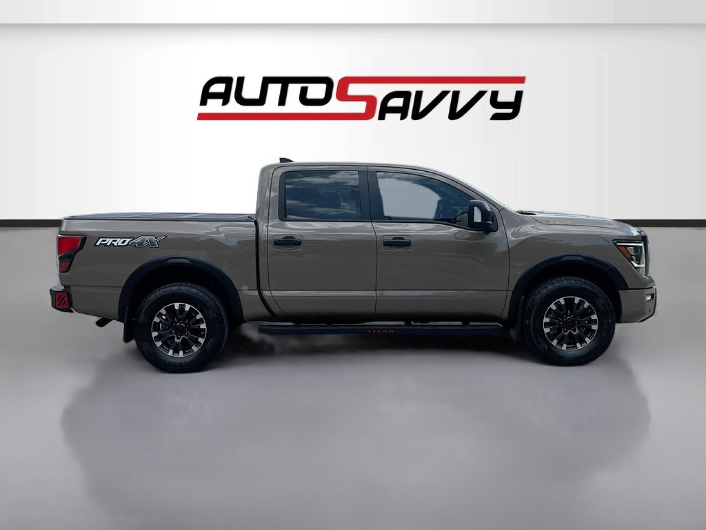 2024 Nissan Titan PRO-4X Beige at AutoSavvy Houston Northwest