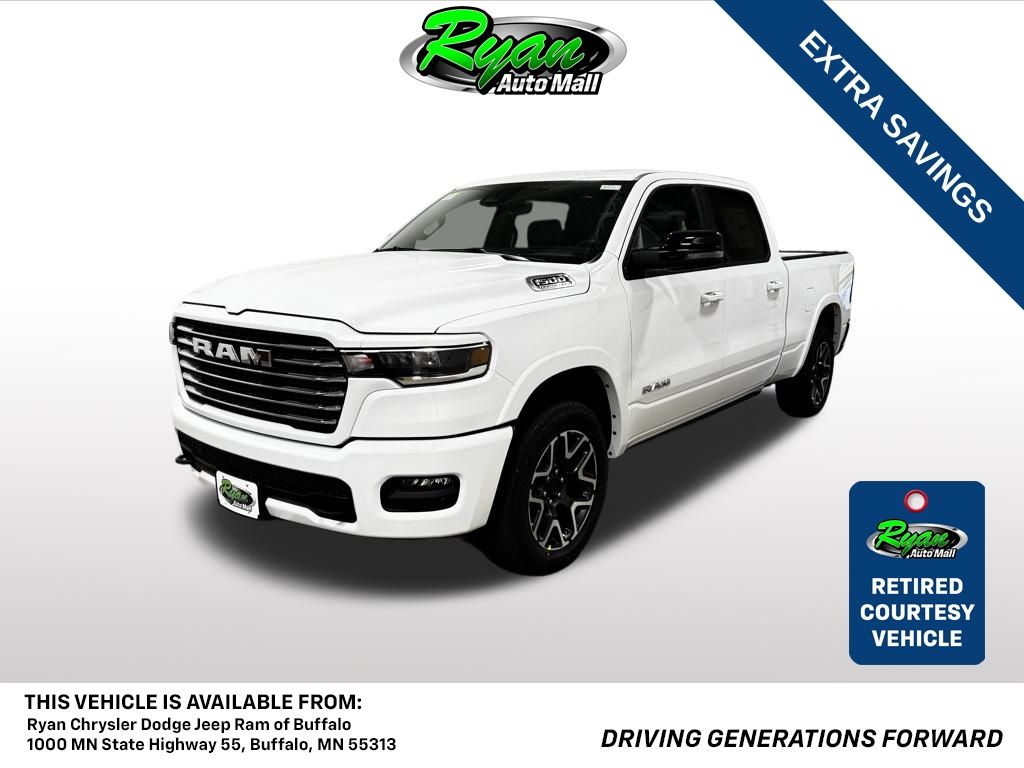 Bright White Clearcoat 2026 RAM 1500 Pickup Truck Four-Wheel Drive 8-Speed Automatic