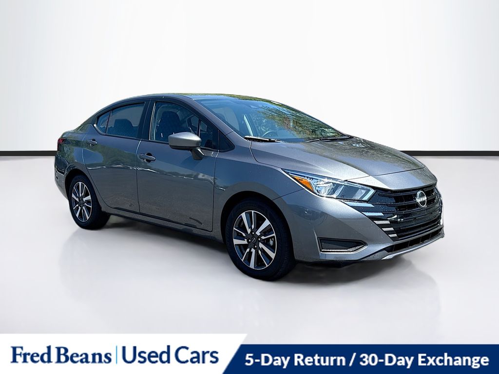 Gray (Gun Metallic) 2024 Nissan Versa SV FWD Sedan Front-Wheel Drive Continuously Variable Transmission