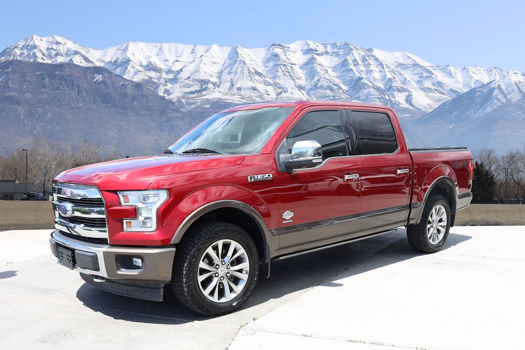 Ruby Red Metallic Tinted Clearcoat 2017 Ford F-150 Pickup Truck Four-Wheel Drive Automatic