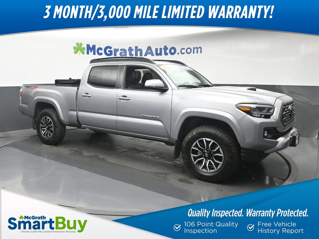 Silver Sky Metallic 2021 Toyota Tacoma Pickup Truck Four-Wheel Drive 6-Speed Automatic