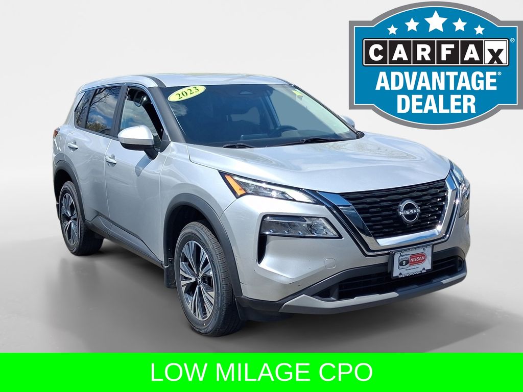 Brilliant Silver Metallic 2023 Nissan Rogue SUV / Crossover All-Wheel Drive Continuously Variable Transmission