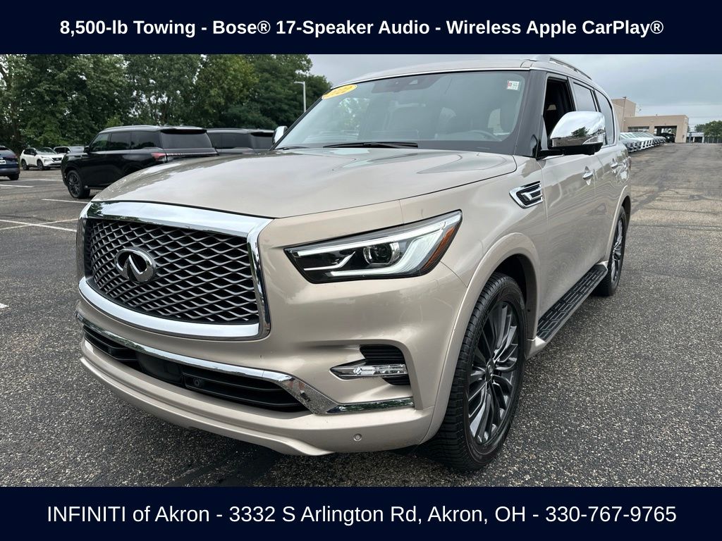 Champagne 2022 INFINITI QX80 SUV / Crossover All-Wheel Drive 7-Speed Automatic