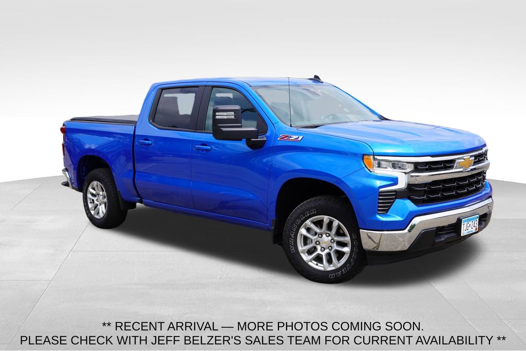 Riptide Blue Metallic 2025 Chevrolet Silverado 1500 Pickup Truck Four-Wheel Drive Automatic