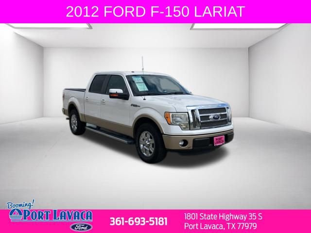 Oxford White 2012 Ford F-150 Lariat SuperCrew Pickup Truck 4X2 6-Speed Automatic