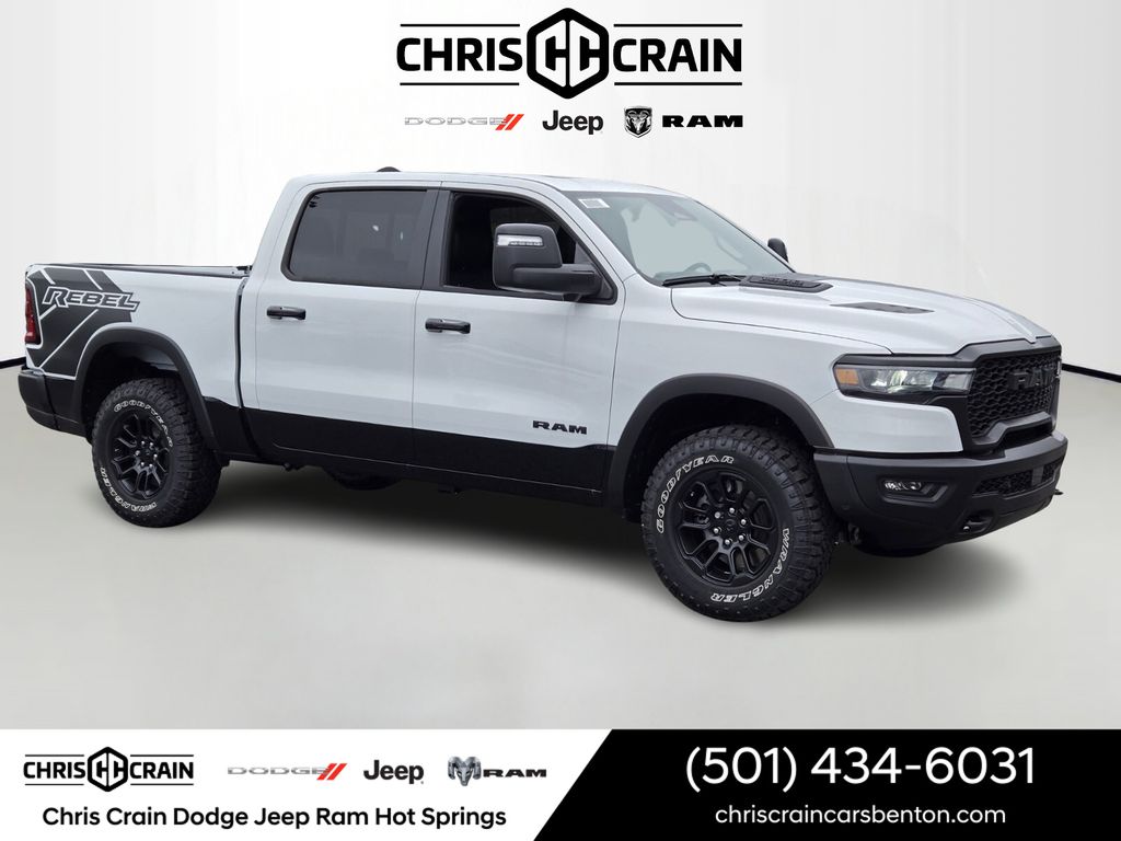 Bright White Clearcoat 2026 RAM 1500 Pickup Truck Four-Wheel Drive 8-Speed Automatic
