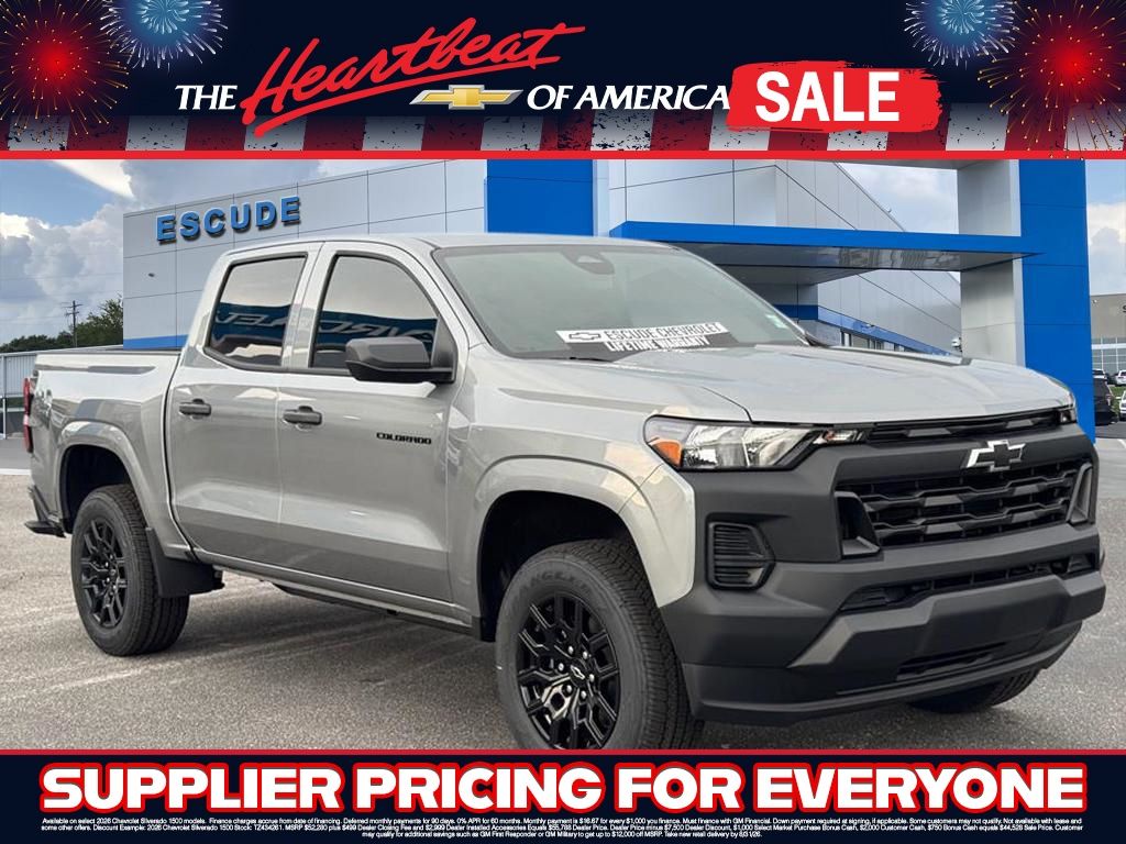 Sterling Gray Metallic 2026 Chevrolet Colorado Pickup Truck 4X2 8-Speed Automatic