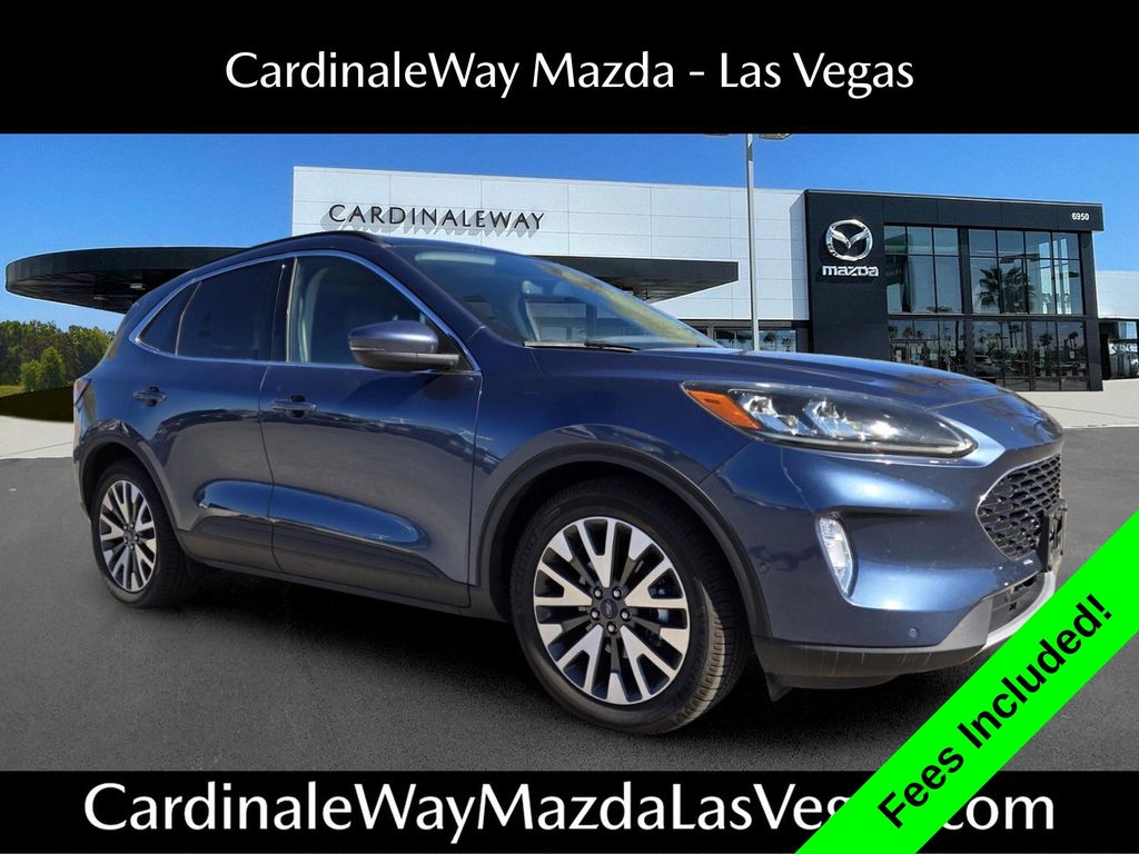 Blue Metallic 2020 Ford Escape Hybrid SUV / Crossover Front-Wheel Drive Continuously Variable Transmission