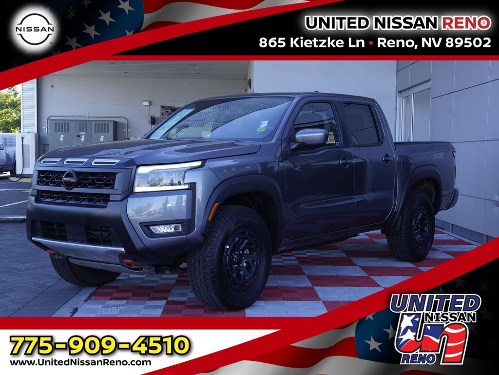 Gray (Gun Metallic) 2026 Nissan Frontier Pickup Truck Four-Wheel Drive 9-Speed Automatic Overdrive