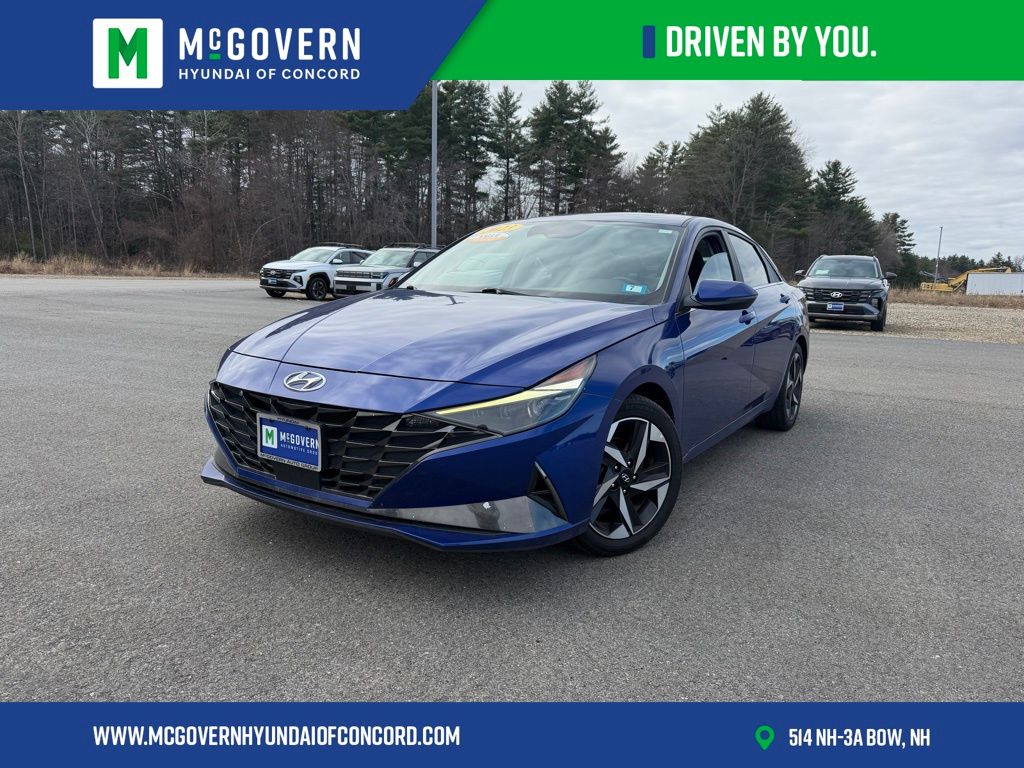 Intense Blue 2023 Hyundai Elantra Hybrid Limited FWD Sedan Front-Wheel Drive 6-Speed Dual Clutch