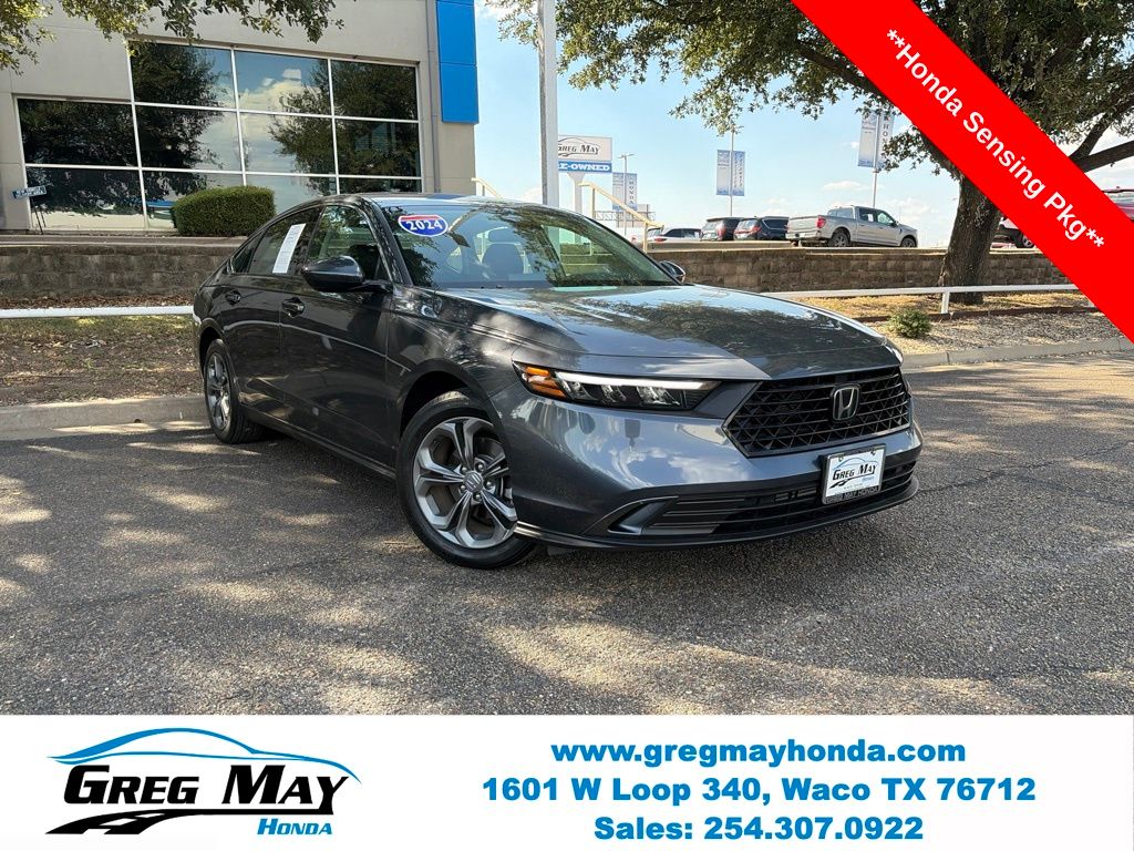 Meteorite Gray Metallic 2024 Honda Accord Sedan Front-Wheel Drive Continuously Variable Transmission