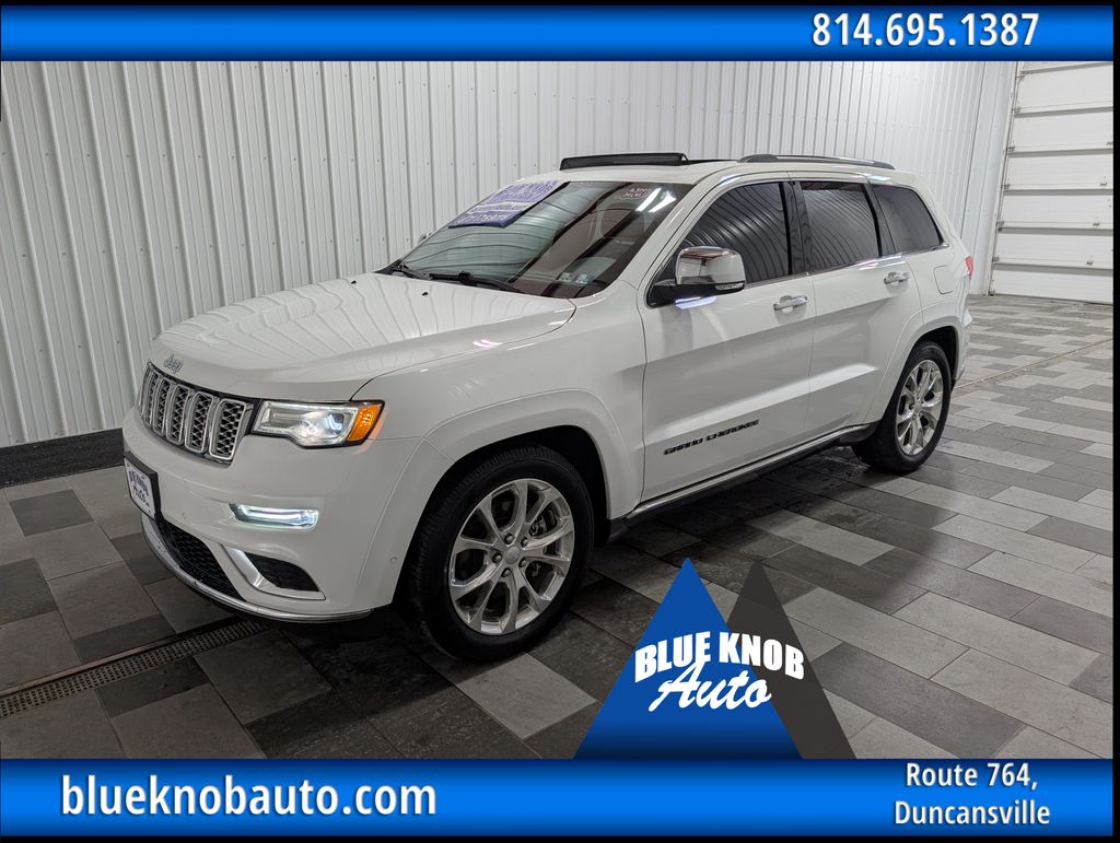 Bright White Clearcoat 2021 Jeep Grand Cherokee SUV / Crossover Four-Wheel Drive 8-Speed Automatic