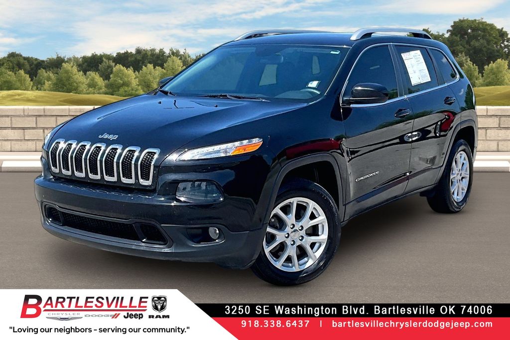 Diamond Black Crystal Pearlcoat 2018 Jeep Cherokee SUV / Crossover Front-Wheel Drive 9-Speed Automatic