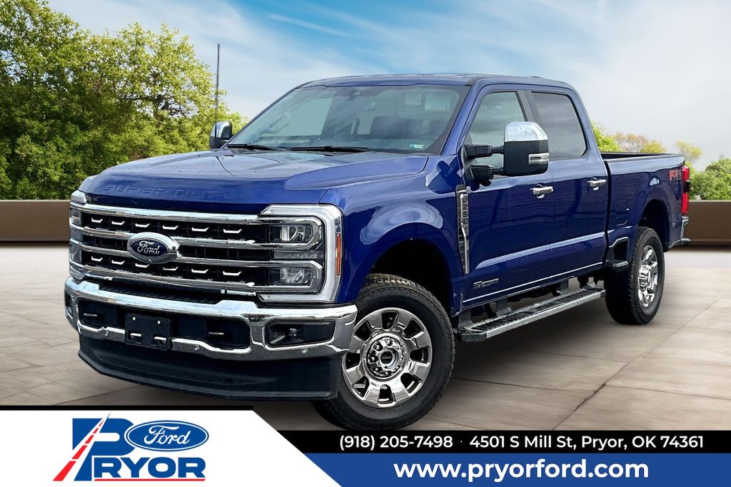Blue Metallic 2026 Ford F-250 Super Duty Lariat Crew Cab 4WD Pickup Truck Four-Wheel Drive Automatic