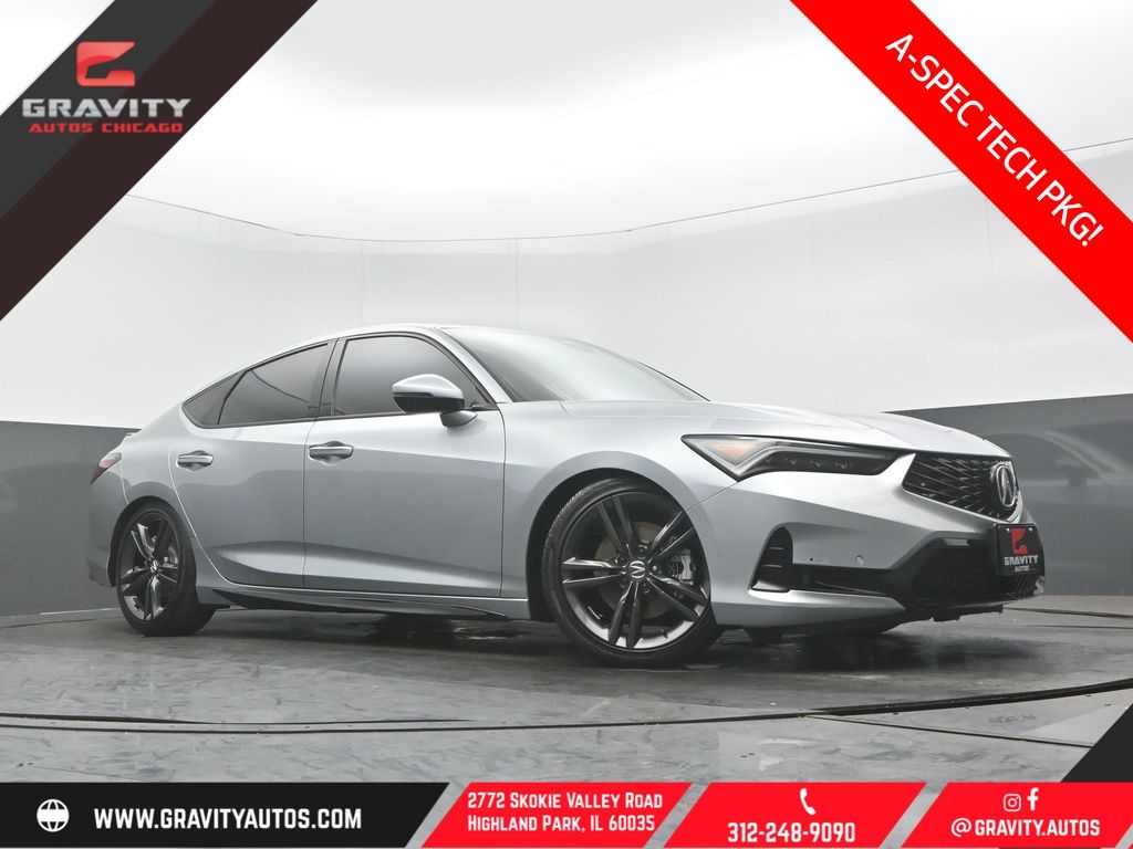Lunar Silver Metallic 2024 Acura Integra FWD with Technology and A-SPEC Package Sedan Front-Wheel Drive Continuously Variable Transmission