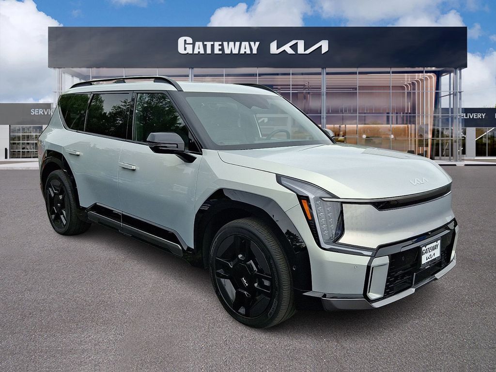 White (Ivory Silver) 2024 Kia EV9 SUV / Crossover All-Wheel Drive 1-Speed Automatic
