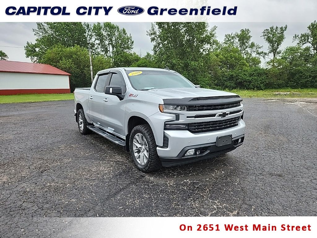 Silver Ice Metallic 2020 Chevrolet Silverado 1500 Pickup Truck Four-Wheel Drive Automatic