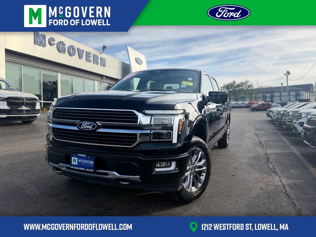 Agate Black Metallic 2024 Ford F-150 King Ranch SuperCrew 4WD Pickup Truck Four-Wheel Drive Automatic