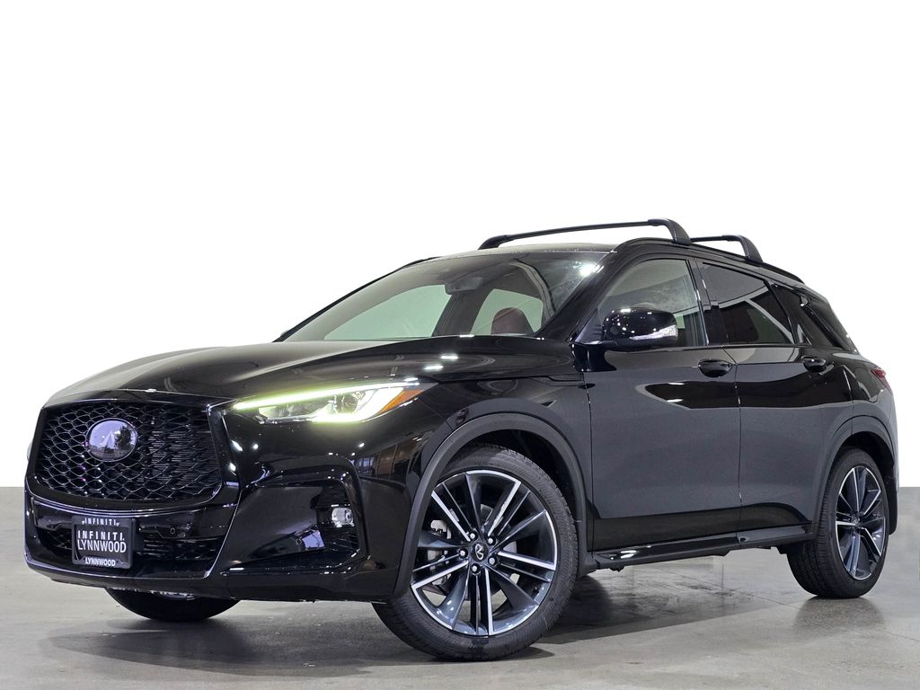 Black Obsidian 2025 INFINITI QX50 Sport AWD SUV / Crossover All-Wheel Drive Continuously Variable Transmission
