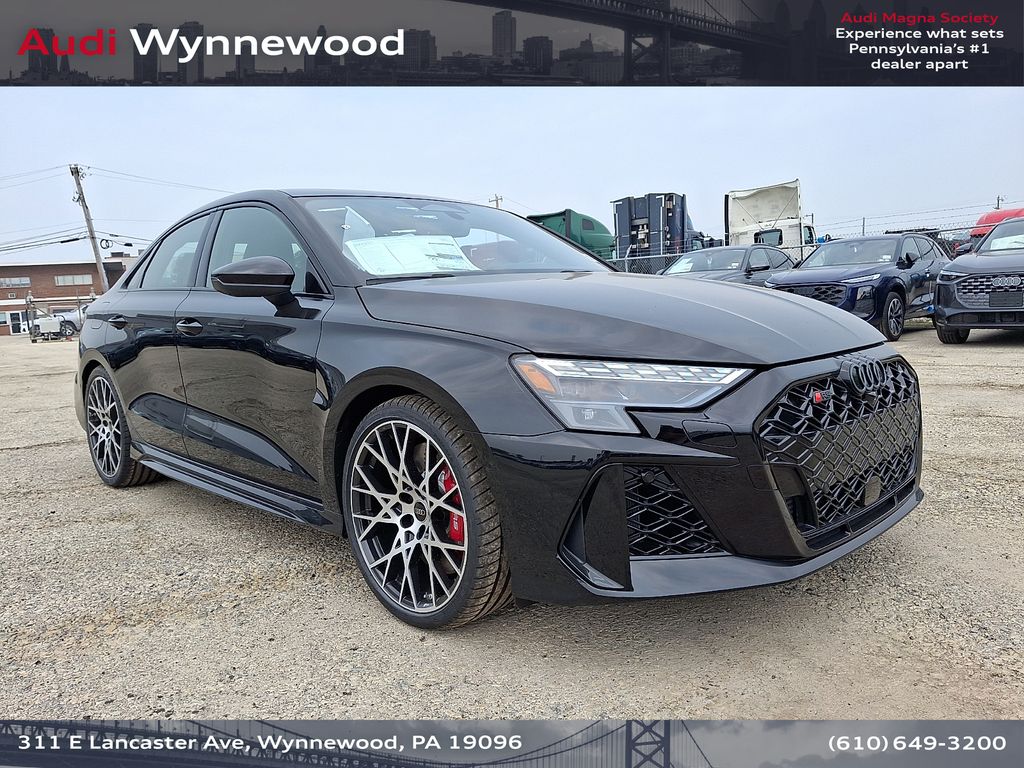 Mythos Black Metallic 2026 Audi RS 3 Sedan All-Wheel Drive 7-Speed Automatic