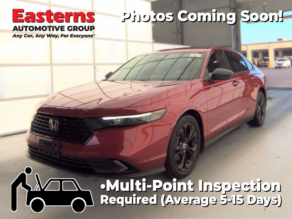 Red 2025 Honda Accord Sedan Front-Wheel Drive Continuously Variable Transmission