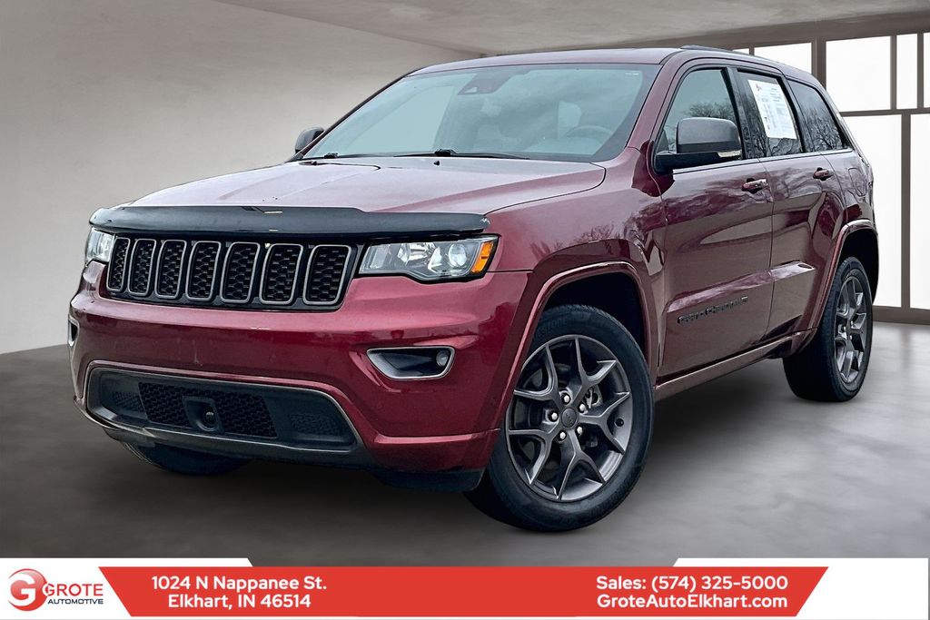 Velvet Red Pearlcoat 2021 Jeep Grand Cherokee 80th Anniversary Edition 4WD SUV / Crossover Four-Wheel Drive 8-Speed Automatic