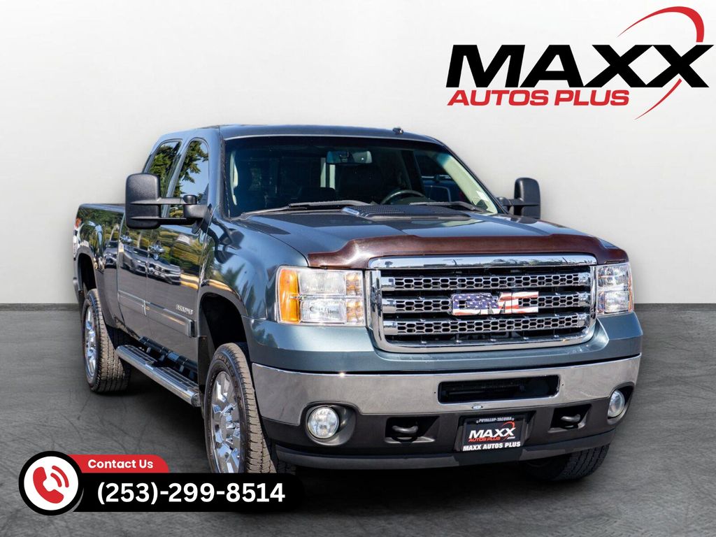 Blue 2013 GMC Sierra 3500HD Pickup Truck Four-Wheel Drive 6-Speed Automatic