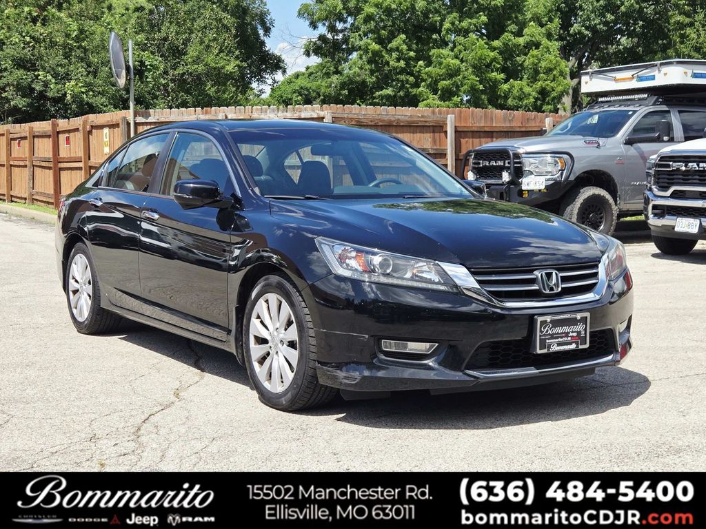 Black 2013 Honda Accord Sedan Front-Wheel Drive Continuously Variable Transmission