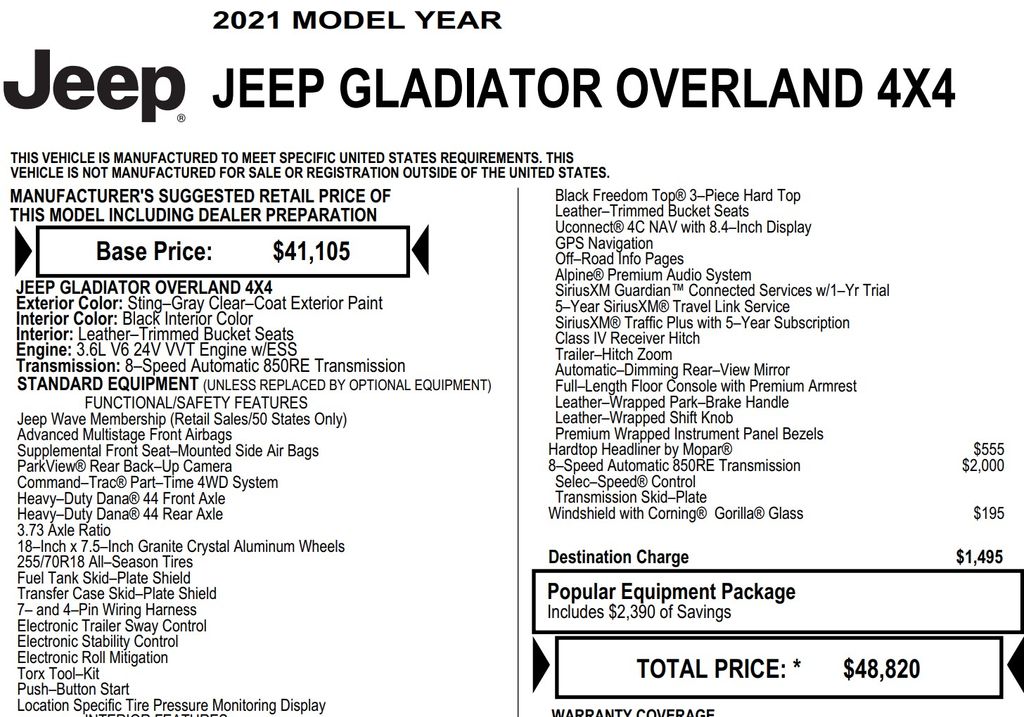 2021 Jeep Gladiator Overland 31