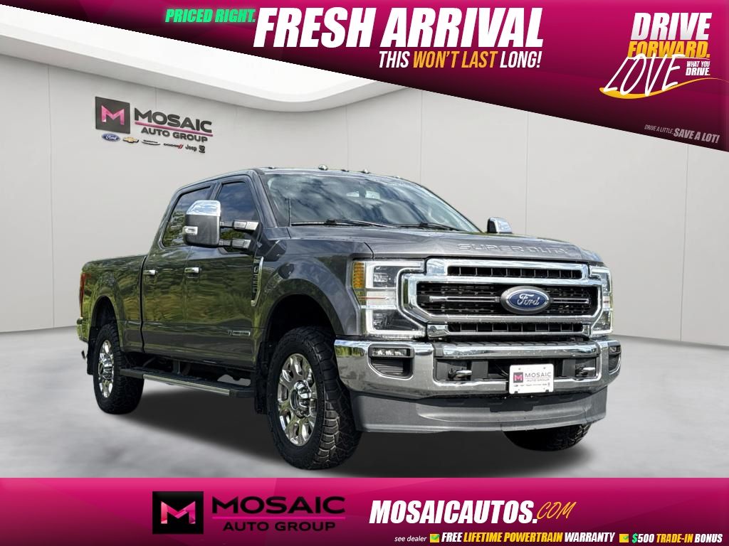 Gray Metallic 2021 Ford F-350 Super Duty Pickup Truck Four-Wheel Drive Automatic