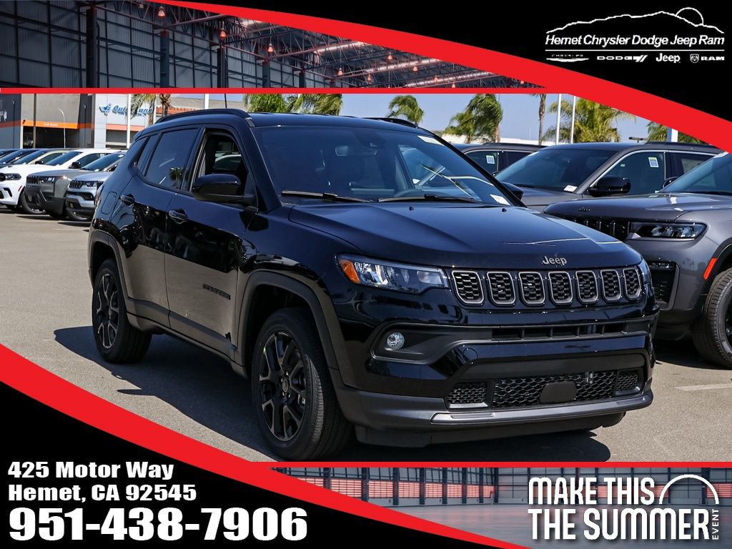 Diamond Black Crystal Pearlcoat 2026 Jeep Compass SUV / Crossover Four-Wheel Drive 8-Speed Automatic