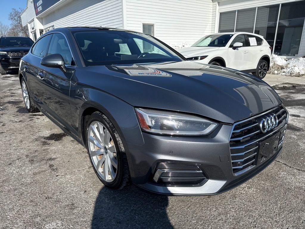 Monsoon Gray Metallic 2018 Audi A5 Sportback 2.0T quattro Premium Plus AWD Sedan All-Wheel Drive 7-Speed Automatic