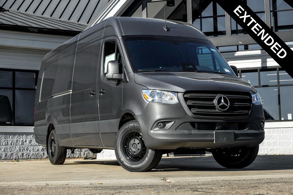 Gray (Selenite Grey Metallic) 2026 Mercedes-Benz Sprinter Cargo Van Rear-Wheel Drive 9-Speed Automatic
