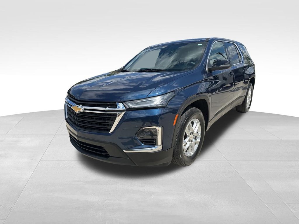 2022 Northsky Blue Metallic Chevrolet Traverse LS FWD SUV