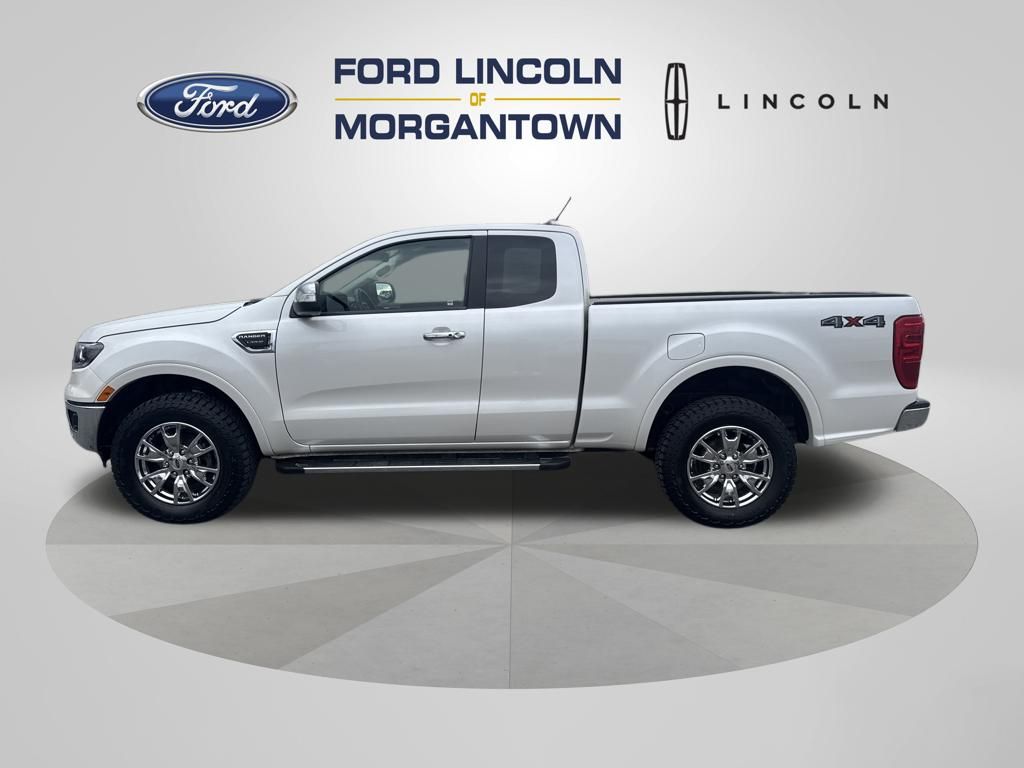 White Platinum 2019 Ford Ranger Lariat SuperCab 4WD Pickup Truck Four-Wheel Drive Automatic
