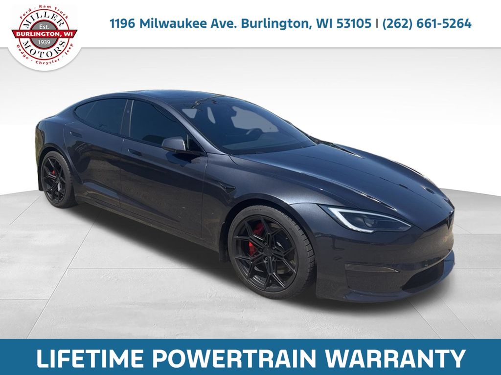 Stealth Gray 2024 Tesla Model S Plaid AWD Sedan All-Wheel Drive 1-Speed Automatic