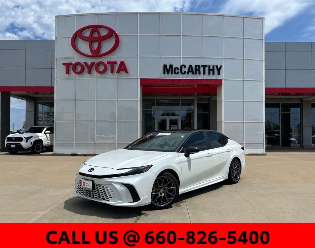 Midnight Black Metallic 2025 Toyota Camry Sedan All-Wheel Drive Continuously Variable Transmission
